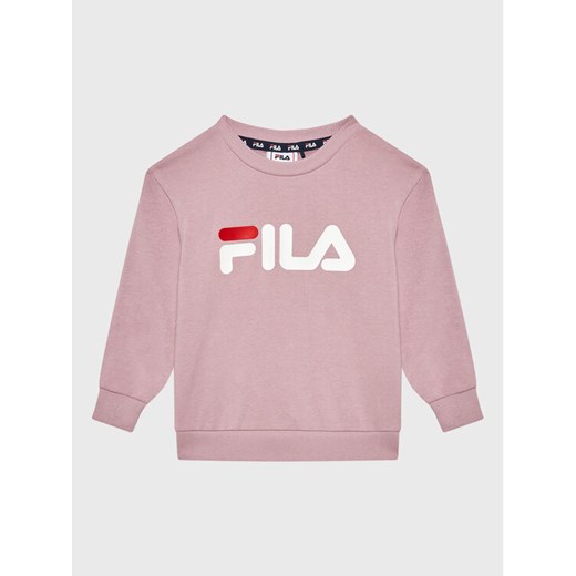 Fila Bluza Sveg Logo FAK0199 Różowy Regular Fit ze sklepu MODIVO w kategorii Bluzy i swetry - zdjęcie 182744313