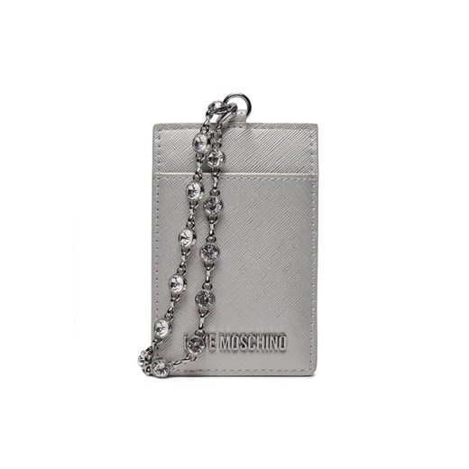 LOVE MOSCHINO Etui na karty kredytowe JC5853PP4IK2390B Srebrny ze sklepu MODIVO w kategorii Etui - zdjęcie 182744403