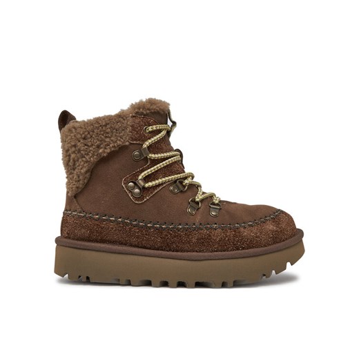 Ugg Śniegowce W Classic Alpine Lace Up 1158271 Brązowy ze sklepu MODIVO w kategorii Śniegowce damskie - zdjęcie 182744450