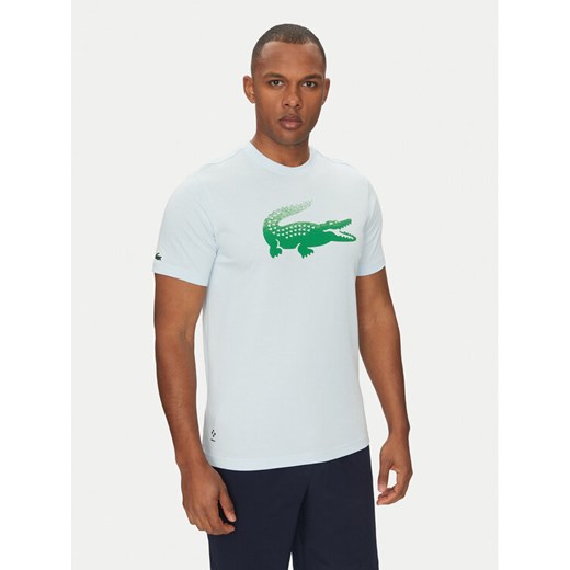 Lacoste T-Shirt TH8970 Błękitny Regular Fit ze sklepu MODIVO w kategorii T-shirty męskie - zdjęcie 182744513
