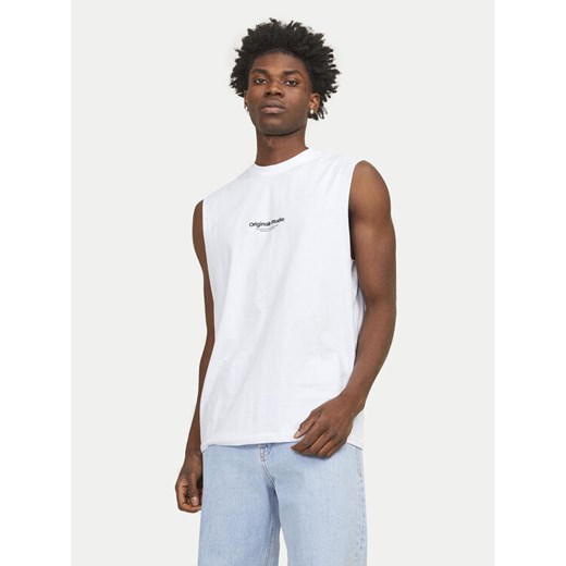 Jack&Jones Tank top Vesterbro 12250430 Biały Oversize M MODIVO