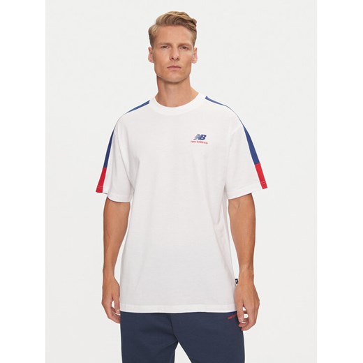 New Balance T-Shirt Classics MT43526NNY Niebieski Relaxed Fit ze sklepu MODIVO w kategorii T-shirty męskie - zdjęcie 182744554