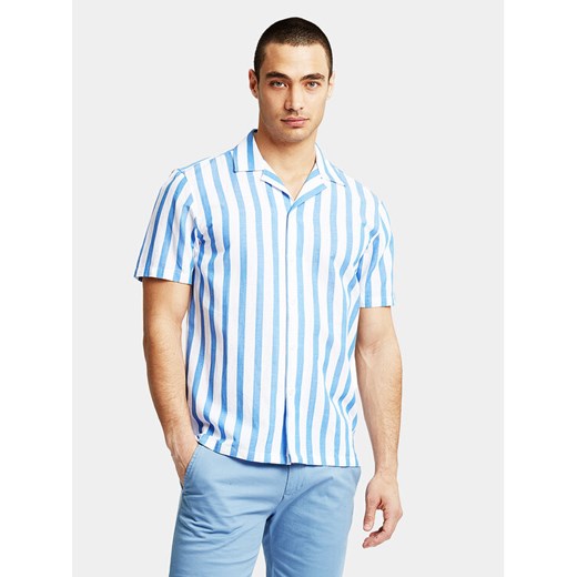 Lindbergh Koszula 30-203321 Niebieski Relaxed Fit ze sklepu MODIVO w kategorii Koszule męskie - zdjęcie 182744582