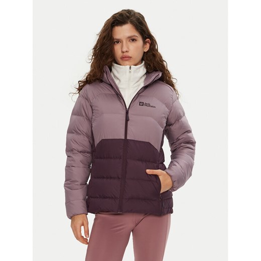 Jack Wolfskin Kurtka puchowa Ather Down A60330 Fioletowy Regular Fit ze sklepu MODIVO w kategorii Kurtki damskie - zdjęcie 182744591