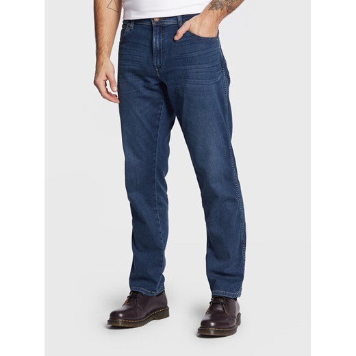Wrangler Jeansy Texas W12SCV39X 112145788 Granatowy Slim Fit ze sklepu MODIVO w kategorii Jeansy męskie - zdjęcie 182744612
