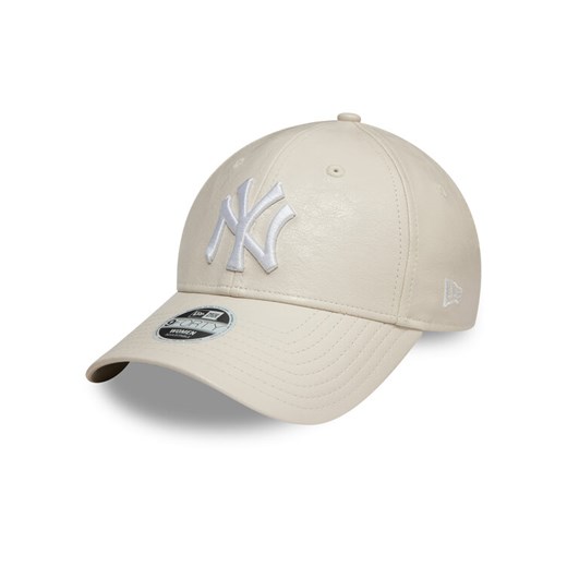 New Era Czapka z daszkiem New York Yankees Crinkled Pu 9Forty 60595393 Écru New Era OS MODIVO