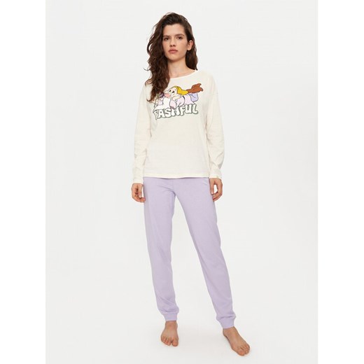United Colors Of Benetton Piżama 3VD03P03E Fioletowy Regular Fit ze sklepu MODIVO w kategorii Piżamy damskie - zdjęcie 182744680