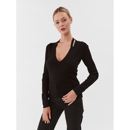 Guess Sweter W3BR30 Z2V42 Czarny Regular Fit ze sklepu MODIVO w kategorii Swetry damskie - zdjęcie 182744833