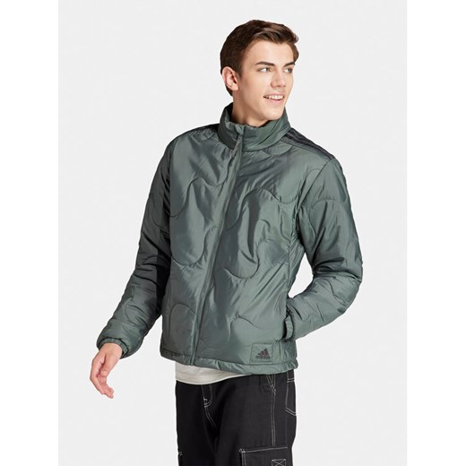 adidas Kurtka przejściowa Nuganic IS1265 Zielony Regular Fit ze sklepu MODIVO w kategorii Kurtki męskie - zdjęcie 182744870