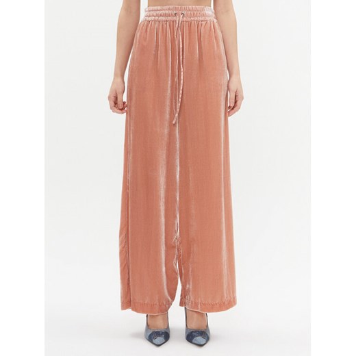 TWINSET Spodnie materiałowe 232TT2202 Różowy Relaxed Fit ze sklepu MODIVO w kategorii Spodnie damskie - zdjęcie 182744903