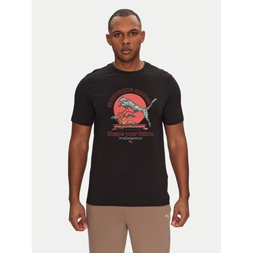 Puma T-Shirt Bonsai 629634 Czarny Regular Fit ze sklepu MODIVO w kategorii T-shirty męskie - zdjęcie 182745020