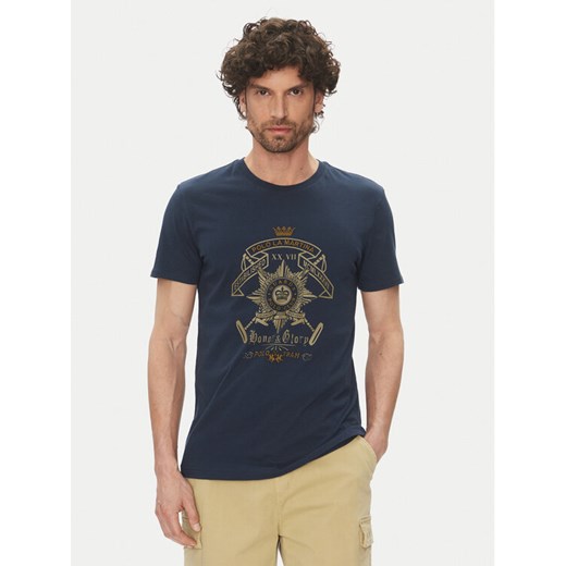 La Martina T-Shirt Aloysius MARG30 JS206 Granatowy Regular Fit ze sklepu MODIVO w kategorii T-shirty męskie - zdjęcie 182745050