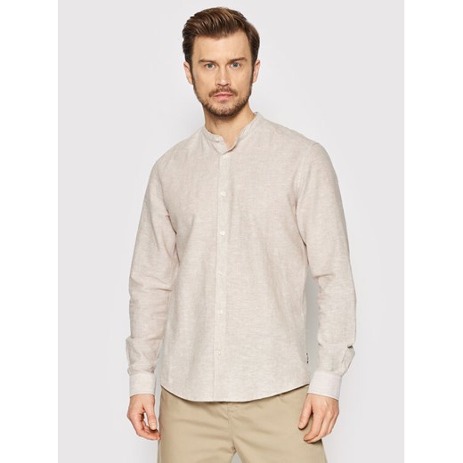 Only & Sons Koszula Caiden 22019173 Beżowy Slim Fit ze sklepu MODIVO w kategorii Koszule męskie - zdjęcie 182745070