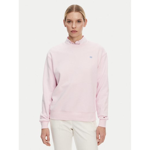 Tommy Hilfiger Bluza WW0WW45980 Różowy Regular Fit ze sklepu MODIVO w kategorii Bluzy damskie - zdjęcie 182745074
