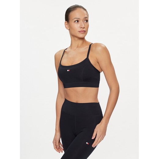 Tommy Hilfiger Biustonosz sportowy Essentials Flag WW0WW41077 Granatowy ze sklepu MODIVO w kategorii Biustonosze - zdjęcie 182745240