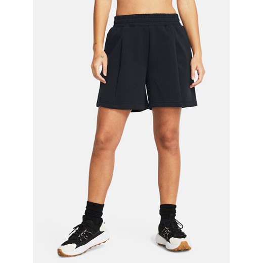 Under Armour Szorty sportowe Unstoppable Flc Pltd Short 1382764-001 Czarny Loose Fit ze sklepu MODIVO w kategorii Szorty - zdjęcie 182745242