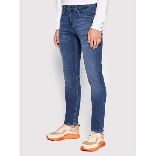 7 For All Mankind Jeansy Slimmy JSMSA230BD Niebieski Slim Fit ze sklepu MODIVO w kategorii Jeansy męskie - zdjęcie 182745253