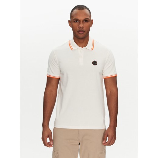 Napapijri Polo E-Macas NP0A4ID5N1A1 Biały Regular Fit ze sklepu MODIVO w kategorii T-shirty męskie - zdjęcie 182745320