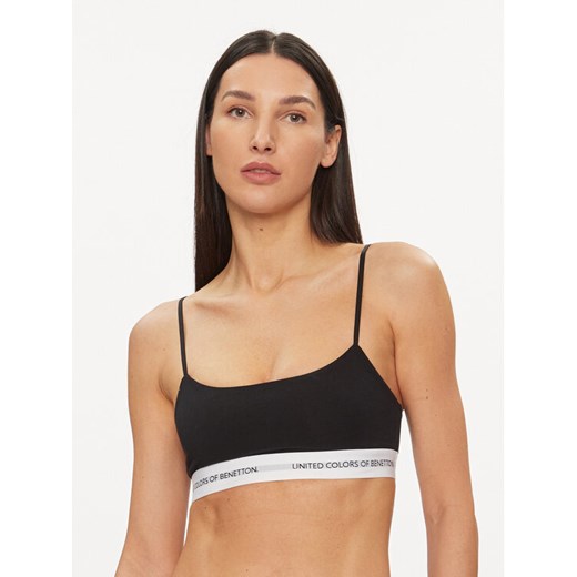 United Colors Of Benetton Biustonosz top 3OP81R00Q Czarny ze sklepu MODIVO w kategorii Biustonosze - zdjęcie 182745473
