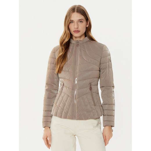 Guess Kurtka puchowa W5RL61 WH0V0 Beżowy Regular Fit ze sklepu MODIVO w kategorii Kurtki damskie - zdjęcie 182745580