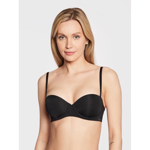 Calvin Klein Underwear Biustonosz bardotka 000QF5677E Czarny ze sklepu MODIVO w kategorii Biustonosze - zdjęcie 182745592