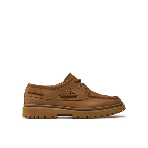 Calvin Klein Jeans Półbuty Hybrid Boat Shoe Slipon Lh Btw YM0YM00937 Brązowy ze sklepu MODIVO w kategorii Mokasyny męskie - zdjęcie 182745620