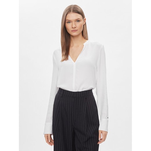 Tommy Hilfiger Bluzka WW0WW40529 Biały Relaxed Fit ze sklepu MODIVO w kategorii Bluzki damskie - zdjęcie 182745694