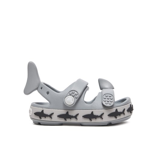 Crocs Sandały Crocband Cruiser Shark Sandal T 210031 Szary ze sklepu MODIVO w kategorii Sandały dziecięce - zdjęcie 182745703