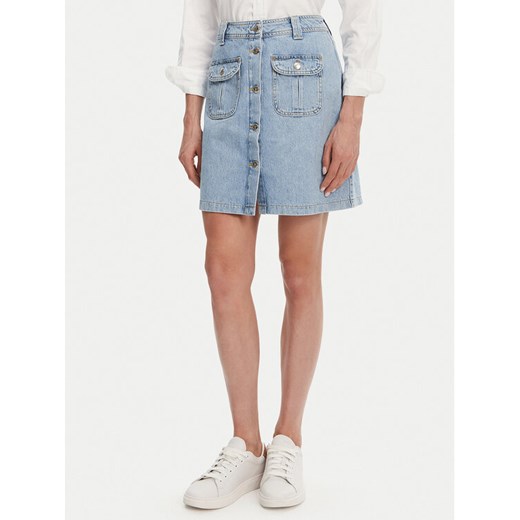 JOOP! Jeans Spódnica jeansowa Rosa 30046659 Niebieski Regular Fit ze sklepu MODIVO w kategorii Spódnice - zdjęcie 182745790