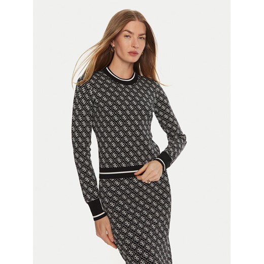 Guess Sweter Lise W4BR21 Z37K0 Czarny Slim Fit ze sklepu MODIVO w kategorii Swetry damskie - zdjęcie 182745800