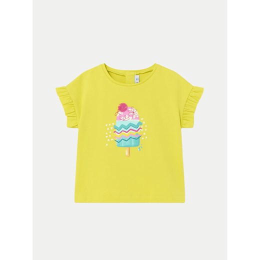 Mayoral T-Shirt 1013 Żółty Regular Fit ze sklepu MODIVO w kategorii Bluzki dziewczęce - zdjęcie 182745854