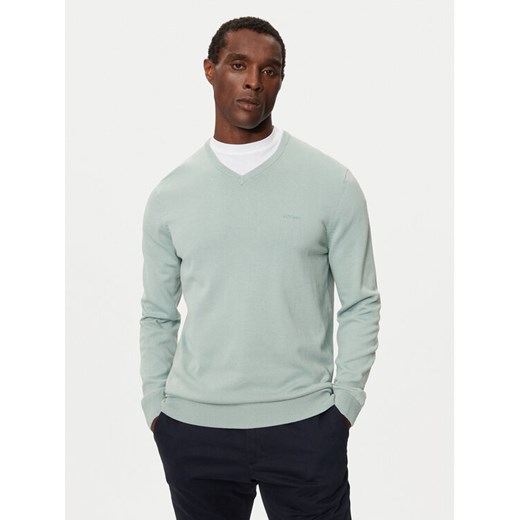 s.Oliver Sweter 2143174 Zielony Regular Fit ze sklepu MODIVO w kategorii Swetry męskie - zdjęcie 182745903