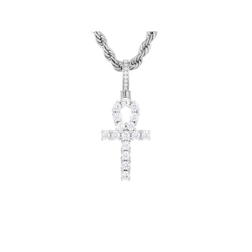ICED STUFF Zawieszka Micro Ankh Białe złoto ze sklepu MODIVO w kategorii Zawieszki - zdjęcie 182745953