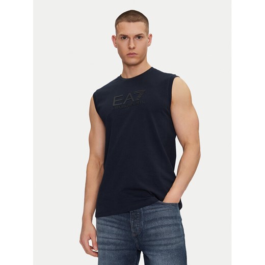 EA7 Emporio Armani Tank top 7M000223 AF10375 UB102 Niebieski Regular Fit ze sklepu MODIVO w kategorii T-shirty męskie - zdjęcie 182745954