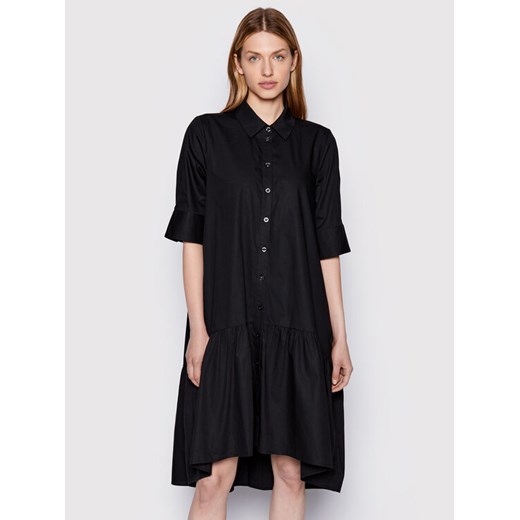 Gestuz Sukienka koszulowa Avaligz 10906320 Czarny Loose Fit ze sklepu MODIVO w kategorii Sukienki - zdjęcie 182745962