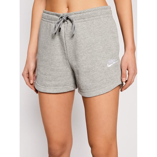 Nike Szorty sportowe Sportswear Essential CJ2158 Szary Standard Fit ze sklepu MODIVO w kategorii Szorty - zdjęcie 182745964