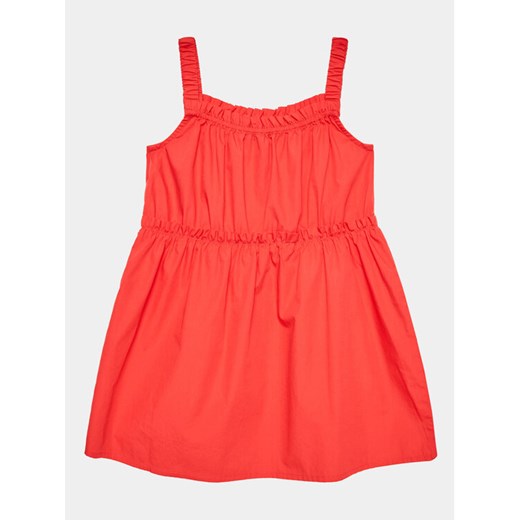 United Colors Of Benetton Sukienka codzienna 4EW7GV00T Czerwony Regular Fit ze sklepu MODIVO w kategorii Sukienki dziewczęce - zdjęcie 182746000