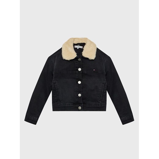 Tommy Hilfiger Kurtka jeansowa Trucker Sherpa KG0KG06916 Czarny Regular Fit Tommy Hilfiger 12Y MODIVO