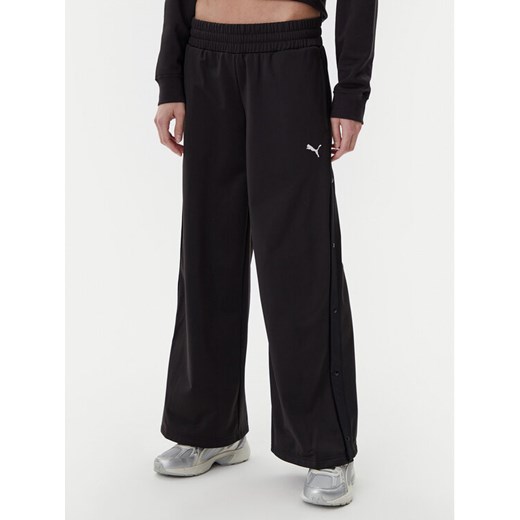Puma Spodnie dresowe Ess 629804 Czarny Wide Leg ze sklepu MODIVO w kategorii Spodnie damskie - zdjęcie 182746022