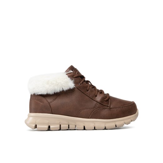 Skechers Sneakersy Warm Seeker 167258/CHOC Brązowy ze sklepu MODIVO w kategorii Botki - zdjęcie 182746034