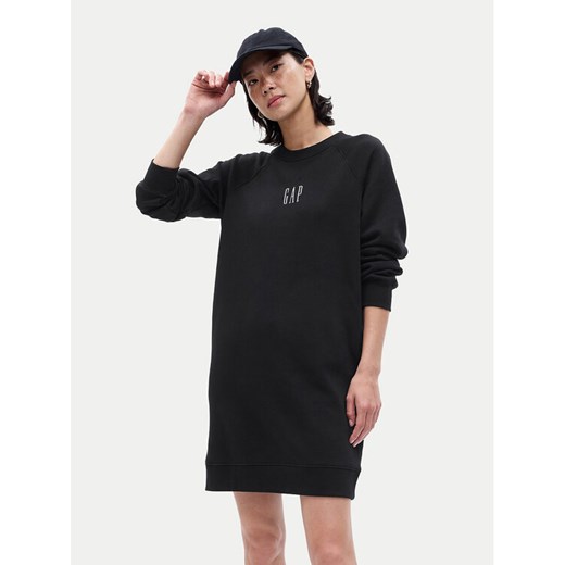 Gap Sukienka codzienna 729748-01 Czarny Regular Fit ze sklepu MODIVO w kategorii Sukienki - zdjęcie 182746052