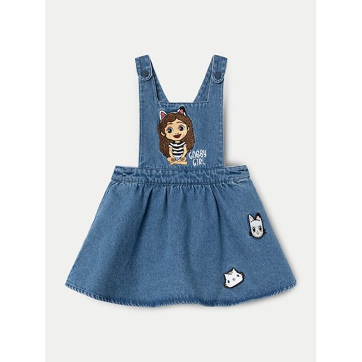 NAME IT Sukienka jeansowa GABBY 13231881 Niebieski Standard Fit ze sklepu MODIVO w kategorii Sukienki niemowlęce - zdjęcie 182746130
