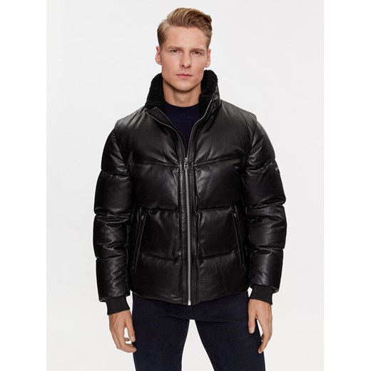Boss Kurtka skórzana Mufaro 50504925 Czarny Regular Fit ze sklepu MODIVO w kategorii Kurtki męskie - zdjęcie 182746132