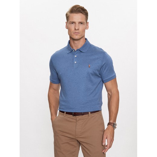 Polo Ralph Lauren Polo 710713130008 Niebieski Custom Slim Fit ze sklepu MODIVO w kategorii T-shirty męskie - zdjęcie 182746151