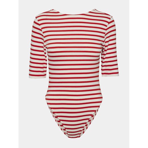 Pieces Body Miral 17150076 Biały Regular Fit ze sklepu MODIVO w kategorii Bluzki damskie - zdjęcie 182746171
