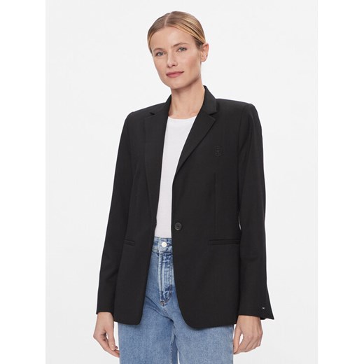 Tommy Hilfiger Marynarka WW0WW39977 Czarny Regular Fit ze sklepu MODIVO w kategorii Marynarki damskie - zdjęcie 182746214