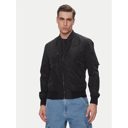 SCHOTT N.Y.C. Kurtka bomber Airstar Czarny Regular Fit ze sklepu MODIVO w kategorii Kurtki męskie - zdjęcie 182746253