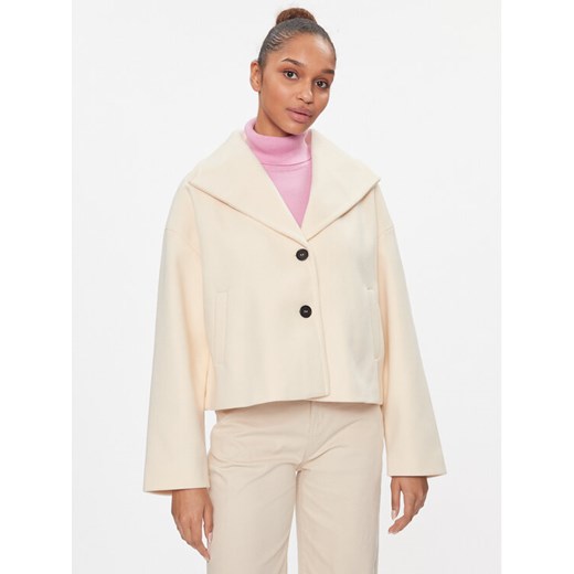 Noisy May Płaszcz przejściowy Halston 27028853 Beżowy Loose Fit ze sklepu MODIVO w kategorii Płaszcze damskie - zdjęcie 182746254