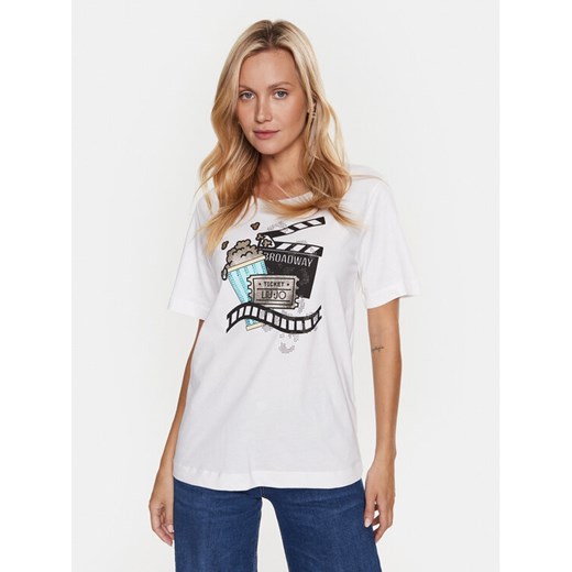Liu Jo Sport T-Shirt TA3188 JS923 Biały Regular Fit S MODIVO