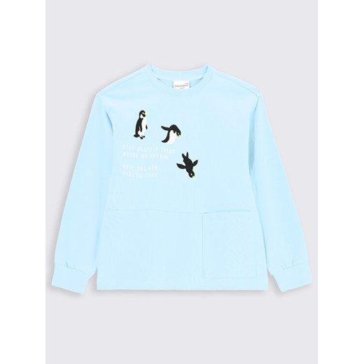 Coccodrillo Bluza ZC2132101WIK Niebieski Regular Fit ze sklepu MODIVO w kategorii Bluzy chłopięce - zdjęcie 182746382